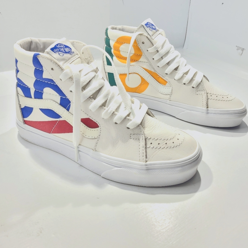 VANS SK8-HI DECK CLUB 66 UNISEX SKATE SHOES M5/W6.5 BLANC/66 SAIL A7